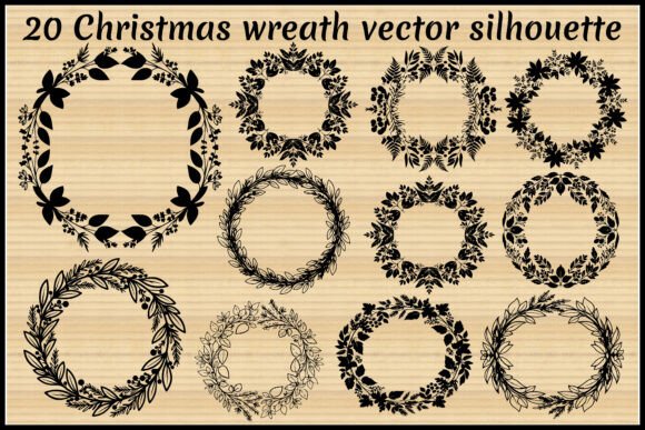 20 Christmas Wreath Silhouette Bundle: A Crafter’s Review of Illustrations