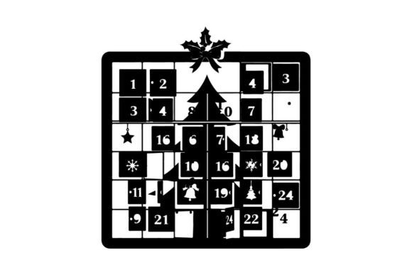 Christmas Advent Calendar with Snowflake Illustrations Review