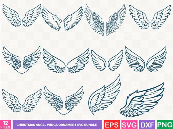 Christmas Angel Wings Ornament SVG Bundl: A Brand Designer’s Review