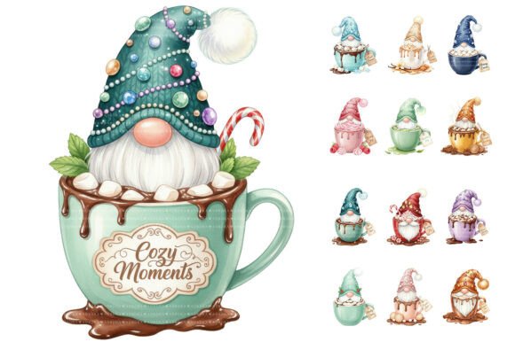 Christmas Gnome Cocoa Mug Sublimation: Illustrations for Brand Storytelling
