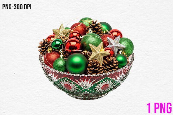 Christmas Ornament Bowl PNG Clipart Review