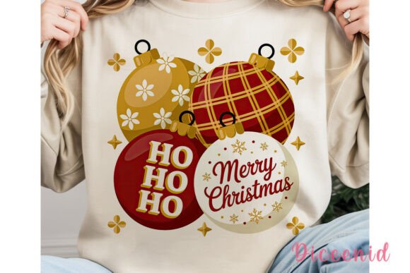 Classic Christmas Ornaments PNG Clipart for Illustrations
