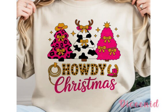Cowboy Christmas Trees PNG Clipart for Illustrations