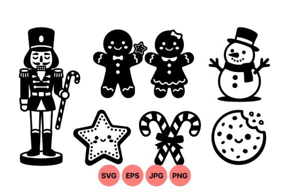 Cute Christmas Holiday Clipart for Blog Graphics and Illustrations