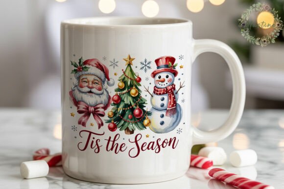 Festive Christmas Scene PNG Clipart: Illustrations for Modern Blog Design