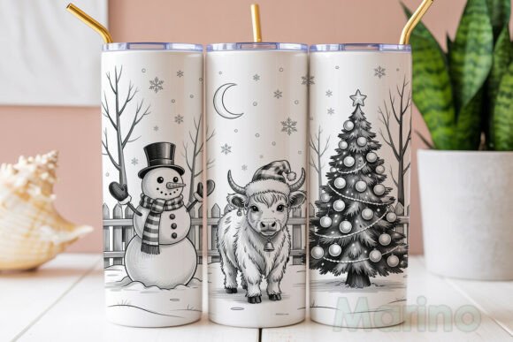 Highland Cow Snowman Christmas Tumbler Review