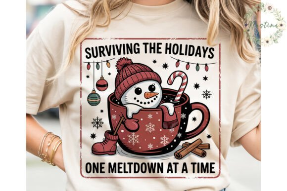 Melting Snowman Christmas PNG Clipart for Illustrations
