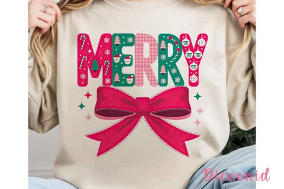 Merry Christmas Pink Teal Bow PNG: A Crafter’s Review for Illustrations