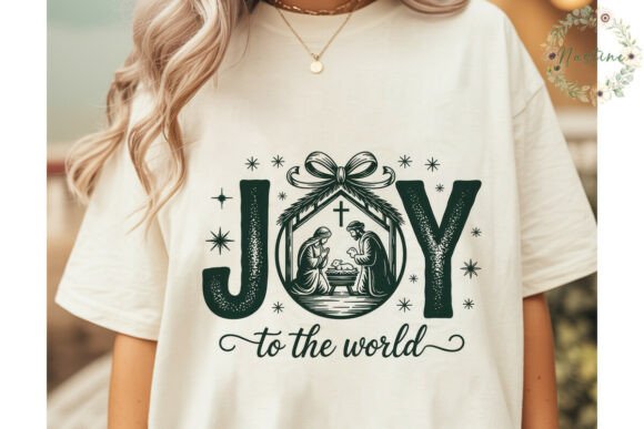Nativity Scene JOY Christmas PNG Clipart for Illustrations