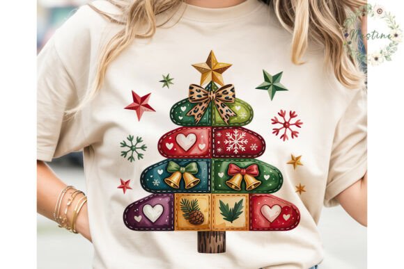 Patchwork Christmas Tree PNG Clipart: A Publisher’s Review for Modern Illustrations