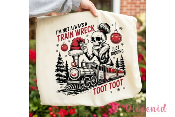 Train Wreck Skeleton Christmas PNG: A Designer’s Review for Seasonal Illustrations